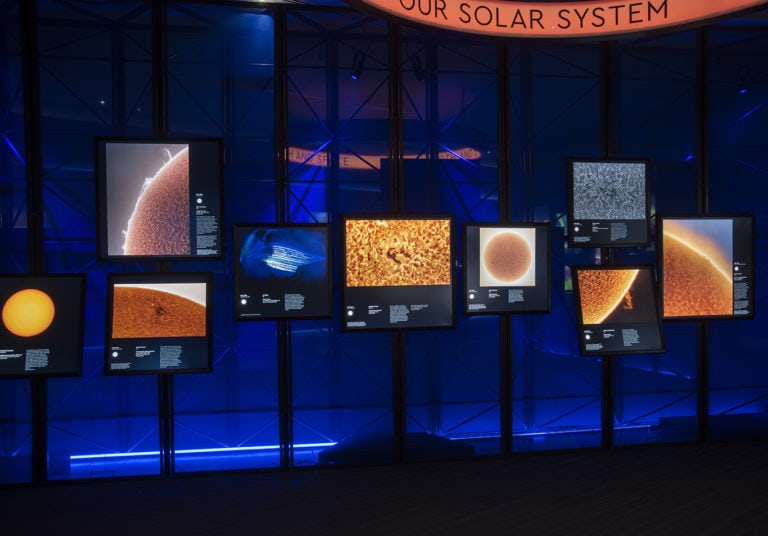 Astronomy Photographer of the Year 2019 in the National Maritime Museum, Greenwich, London, featuring Duratrans prints produced by Genesis Imaging