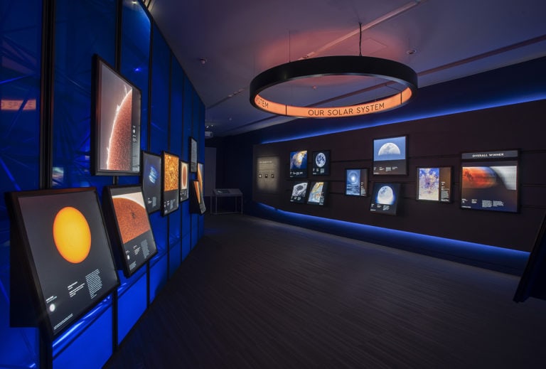 Astronomy Photographer of the Year 2019 in the National Maritime Museum, Greenwich, London, featuring Duratrans prints produced by Genesis Imaging