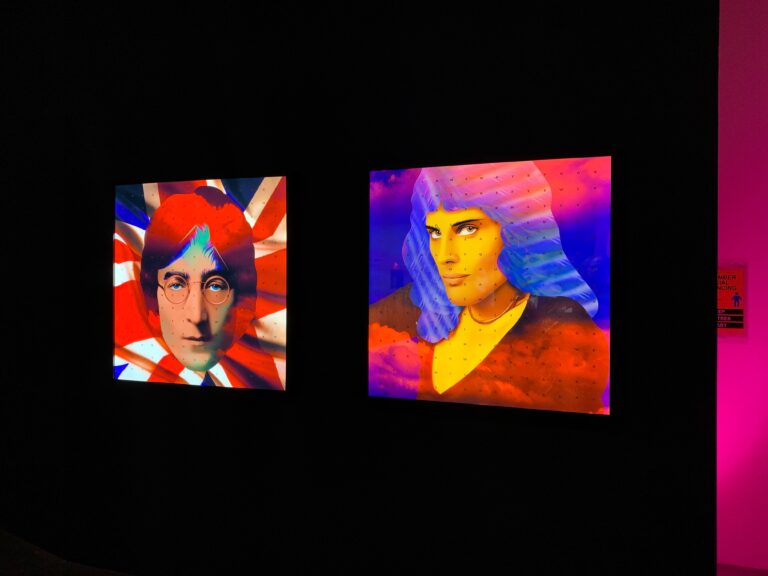 Zoobs Ansari 'Insanity Fair' (install shot) at Elephant West, Duratrans printing and bespoke lightboxes by Genesis Imaging.